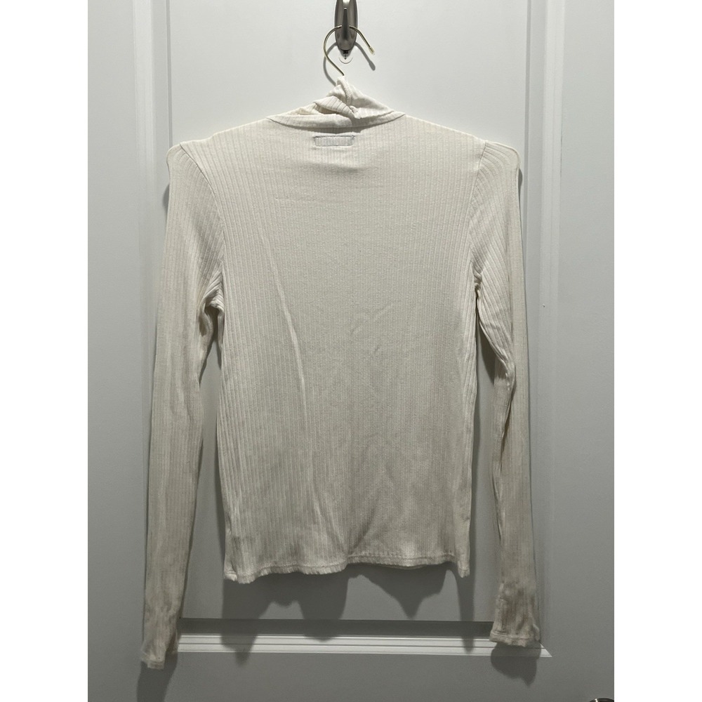 Revolve Eliseo Long Sleeve Top in Milk MICHAEL LAUREN Sz XS Thumb Holes - Picture 7 of 7